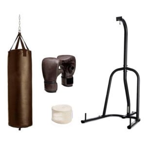 Heavy Bag Stand with 100 lb Vintage Heavy Bag Kit