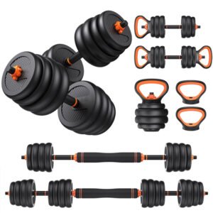 Adjustable Dumbbells, 70lbs Free Weight Set with Connector